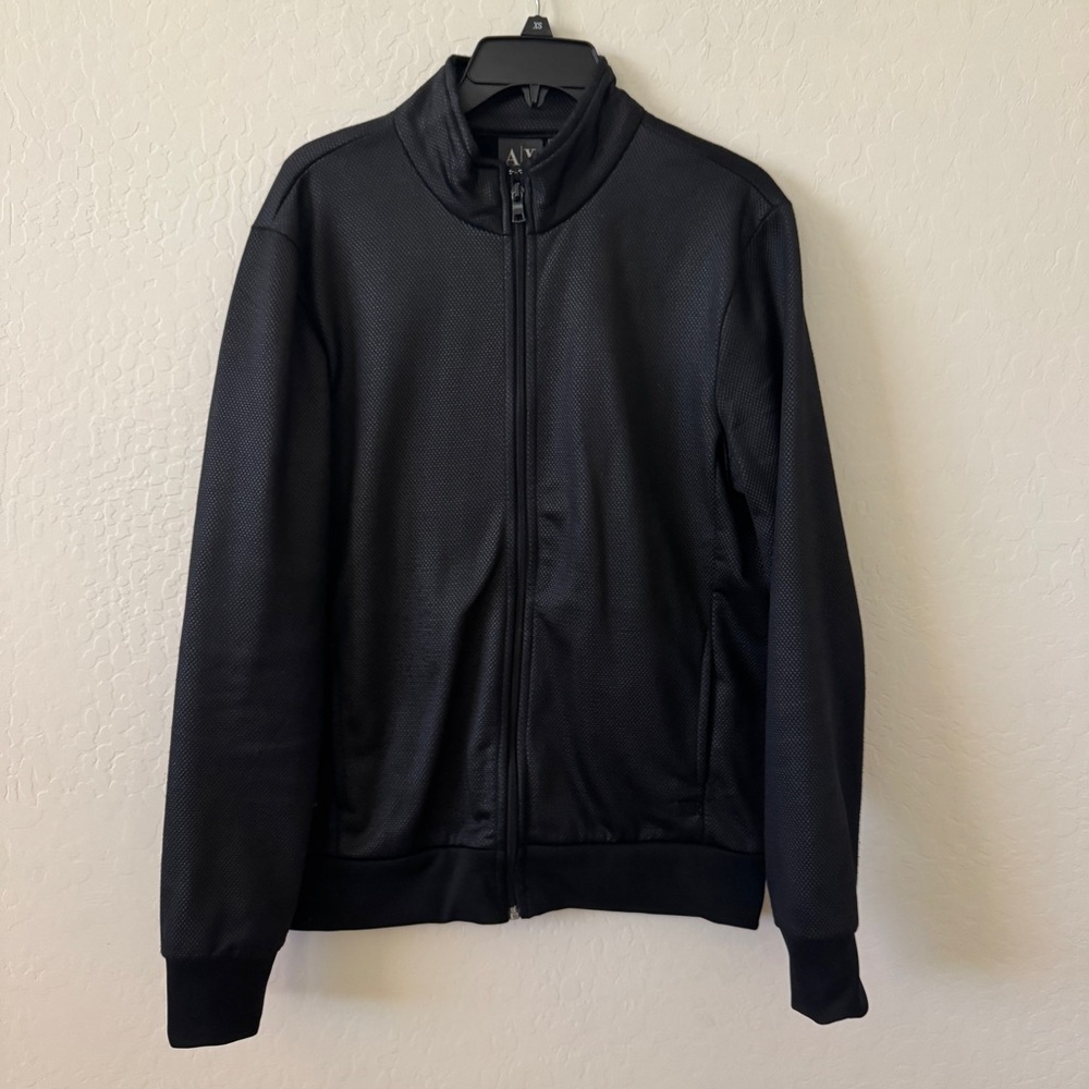 Armani Exchange Charcoal Textured Jacket